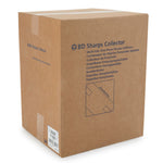 BD Red Sharps Container, 3.3 Quart, 5.3 x 9.1 x 5 Inch