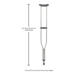 McKesson Underarm Crutches for Adults 5'10" – 6'6"