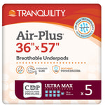 Disposable Underpad Tranquility® Air-Plus™ Repositioning 36 X 57 Inch Powersorb® Material Heavy Absorbency