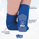 Pillow Paws® Ankle High Double Imprint Terries™ Slipper Socks, 3X-Large/X-Wide