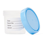 Specimen Container 120 mL (4 oz.) Screw Cap Poly Bagged Sterile / Sterile Fluid Path
