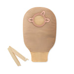 New Image™ 18202 Beige Colostomy Pouch, Pre-cut to Fit 44 mm Stomas, Green Match