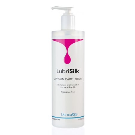 Hand and Body Moisturizer LubriSilk® 16 oz. Pump Bottle Unscented Lotion