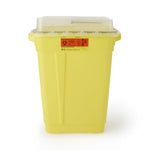Chemotherapy Waste Container BD™ Yellow Base 26-1/4 H X 20 W X 14-3/4 D Inch Vertical Entry 19 gal.