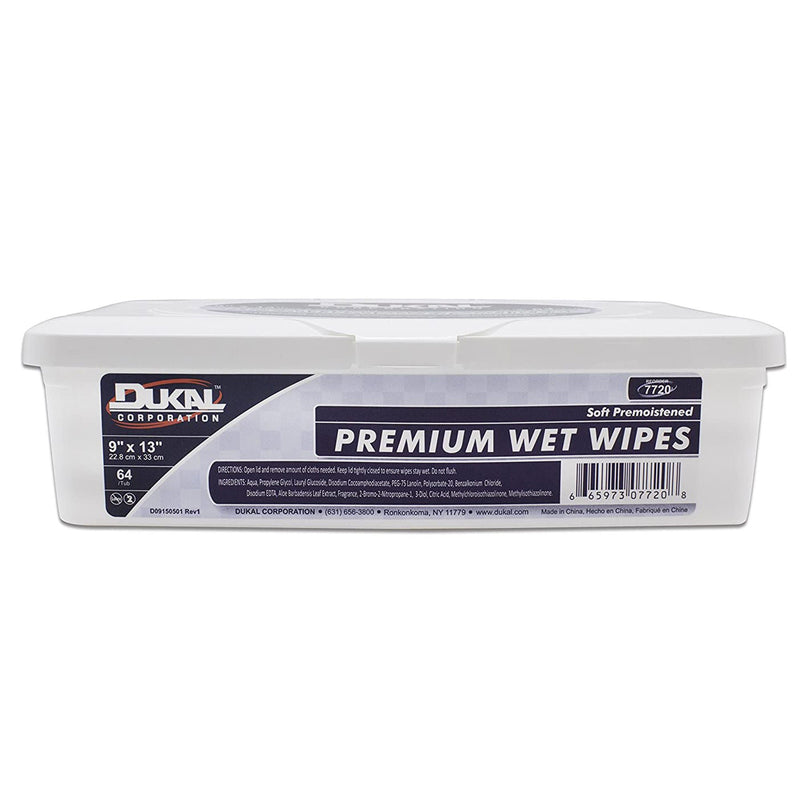 Dukal™ Premium Personal Wipe, 9 x 13 Inch