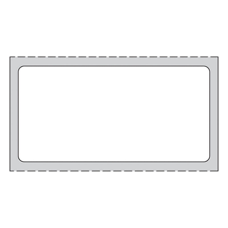 PDC® White Blank Thermal Label, 1 x 2 Inch