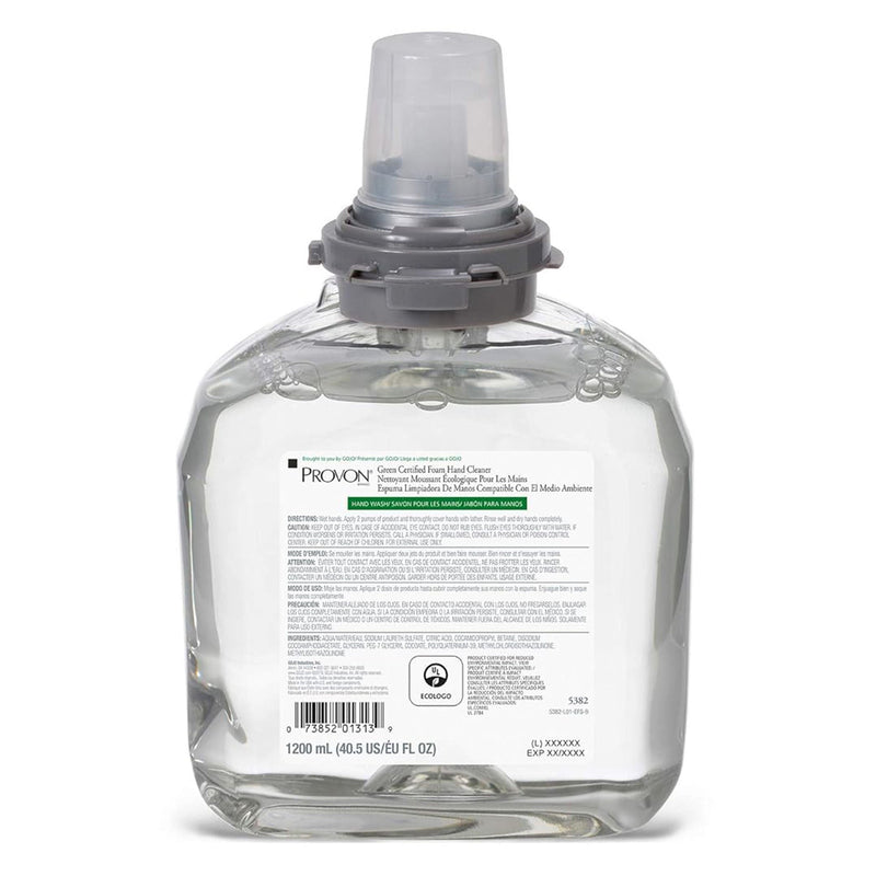 Provon® Foaming Hand Cleaner, 1,200 mL Dispenser Refill Bottle Unscented