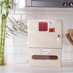 McKesson Prevent® Sharps Wall Cabinet with Glove Box, 12¼ x 4¾ x 15 Inch