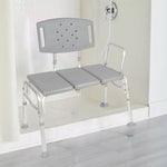 McKesson Knocked Down Bariatric Bath Transfer Bench, 18-1/4 to 23-1/4 Inch