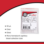 PTS Diagnostics Capillary Blood Collection Tube, 40 µL