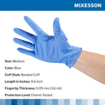 McKesson Confiderm® 3.5C Nitrile Exam Glove, Medium, Blue
