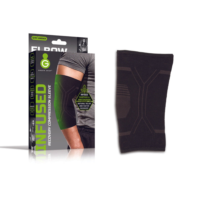 Green Drop Compression Elbow & Calf Sleeve Large/ X-Large