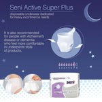 Seni® Active Super Plus Overnight Heavy Absorbent Underwear, Large