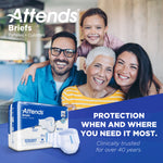 Attends® Extra Heavy Absorbency Briefs, Medium