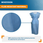 McKesson SMS Fluid Resistant Exam Gown, One Size Fits Most