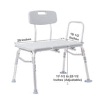 McKesson Aluminum Transfer Bench with Reversible Back