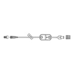 McKesson IV Extension Set, Standard Bore 9-inch Tubing, 1.2 Micron Filter