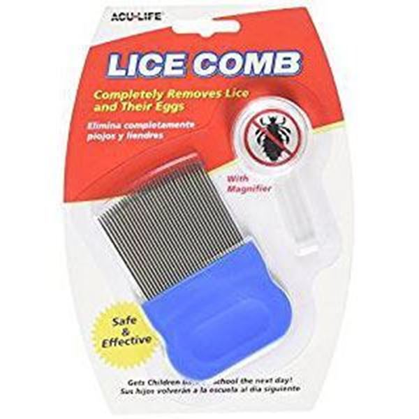 Acu-Life Metal Lice Comb with Magnifier