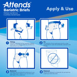 Attends® Bariatric Briefs, 4X-Large