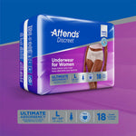 Attends® Discreet Women's Underwear, Level 5, Large