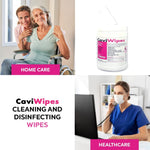 Metrex CaviWipes Surface Disinfectant Alcohol-Based Wipes, Canister