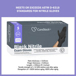 CareStock™ Nitrile Exam Glove, Small, Black
