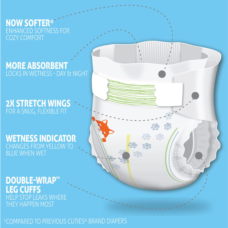 Cuties® Complete Care Diapers, Size 2