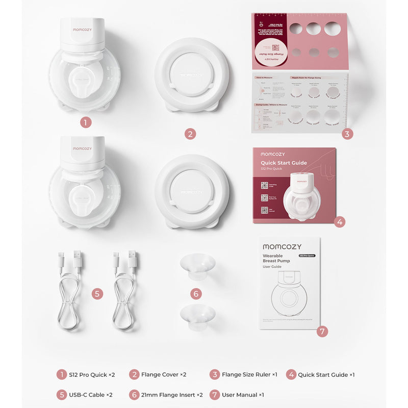 Wearable Double Electric Breast Pump Momcozy S12 Pro Quick