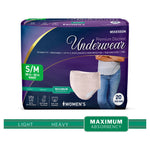 McKesson Premium Discreet Underwear for Women, Maximum Absorbency, Small/Medium