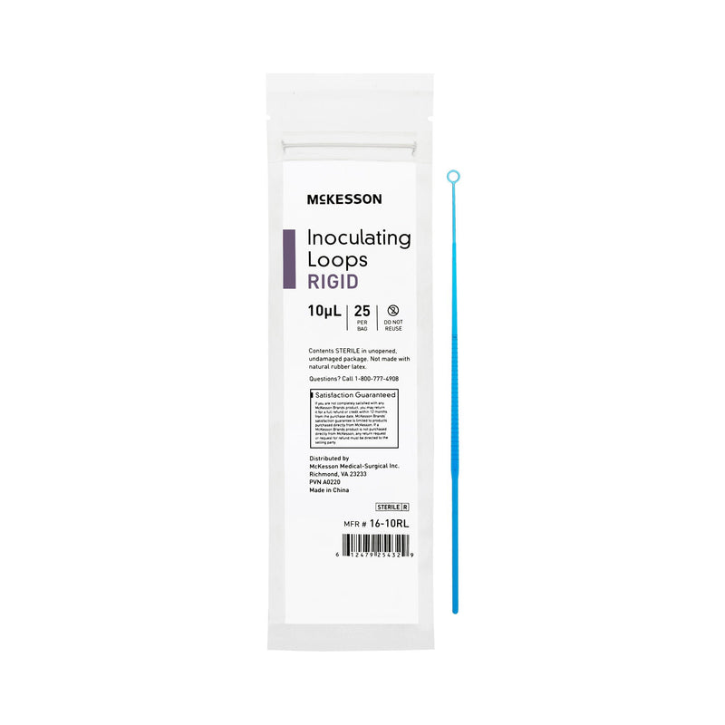 McKesson Inoculating Loop, Dark Blue, 10 μL, 20-Centimeter Length