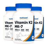 Dietary Supplement nutricost® Vitamin K2 MK-7 100 mcg Strength Softgel 240 Per Bottle