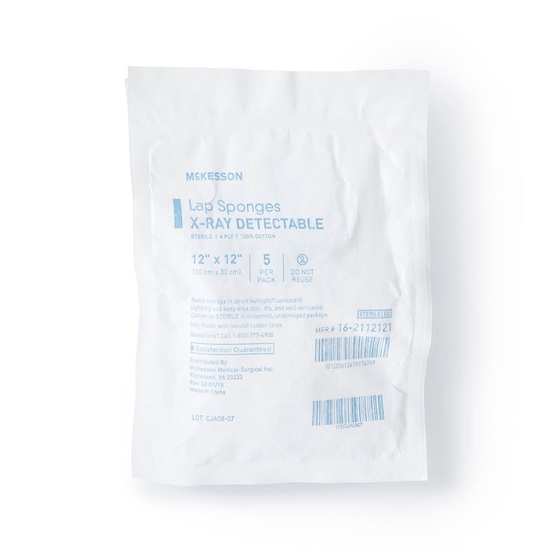 McKesson Laparotomy Sponge, 12 x 12 Inch