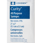 Curity™ Nonwoven Sponge, 2 x 2 Inch, 4-Ply