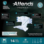 Attends® Premier Briefs, Medium