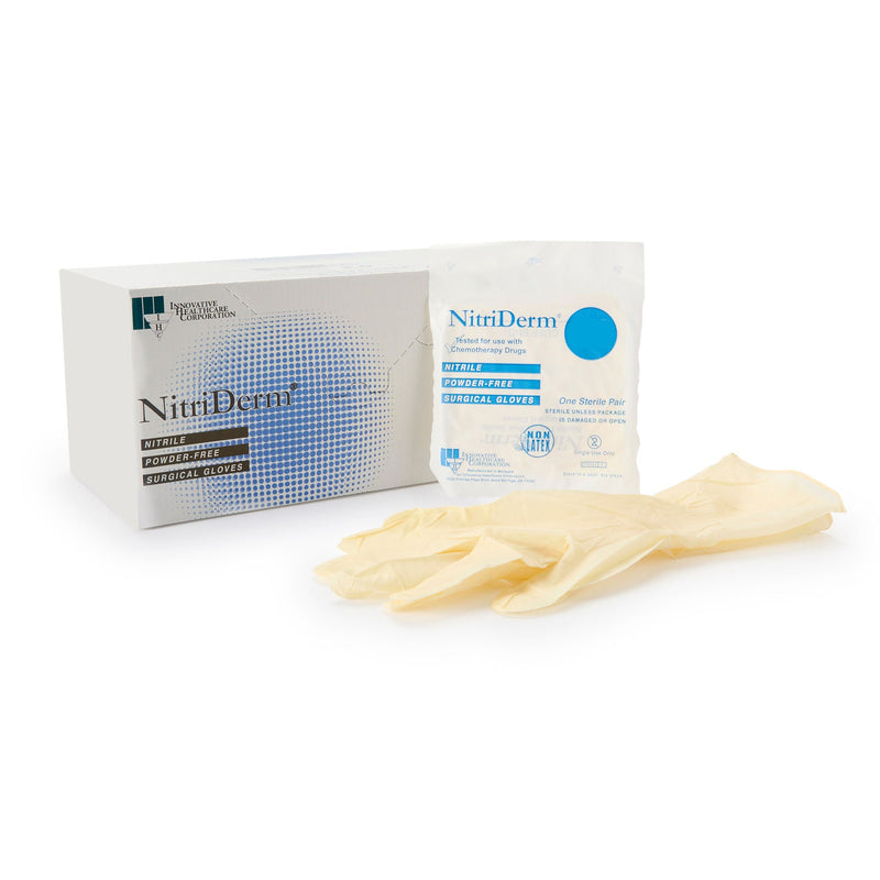 NitriDerm® Nitrile Surgical Glove, Size 7.5, White