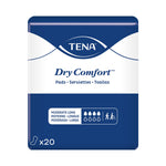 Bladder Control Pad TENA® Dry Comfort™ 12 Inch Length Moderate Absorbency Super Absorbent Core One Size Fits Most