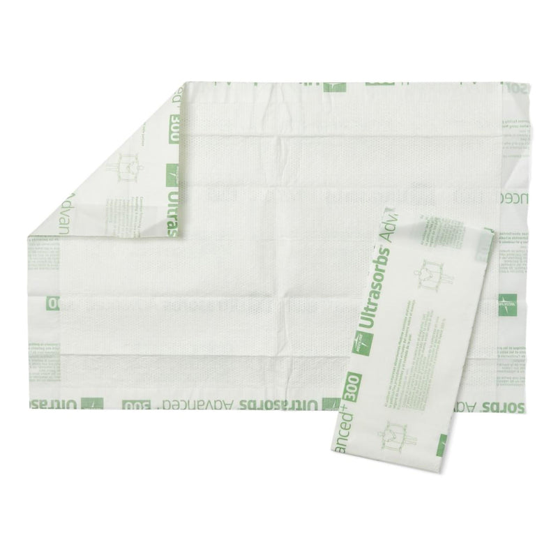 Disposable Underpad Ultrasorbs AP® Low Air Loss and Repositioning 23 X 36 Inch Polymer Heavy Absorbency