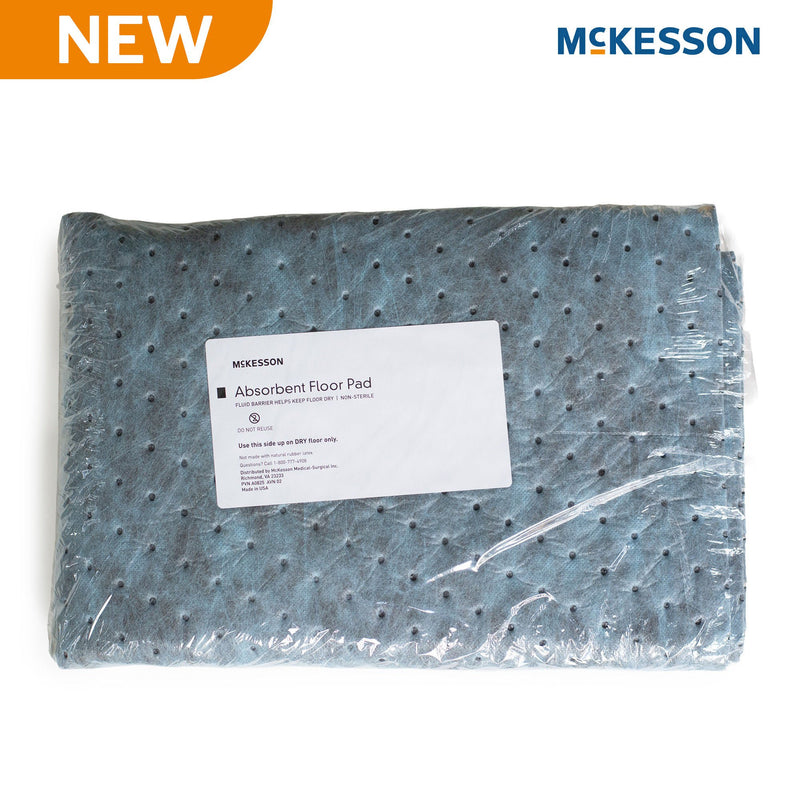 Anti-Static Anti-Fatigue Floor Mat McKesson 32 Inch X 46 Foot Light Absorbency Blue Spunbond / Melt-Blown Polypropylene