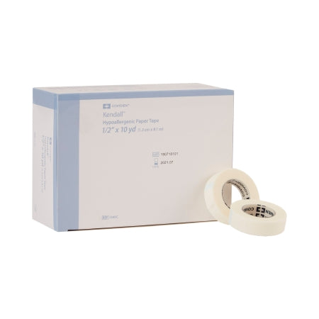 Hypoallergenic Medical Tape Kendall™ Hypoallergenic White Paper NonSterile