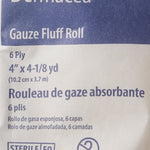 Dermacea™ Sterile Fluff Bandage Roll, 4 Inch x 4-1/8 Yard, Six-Ply