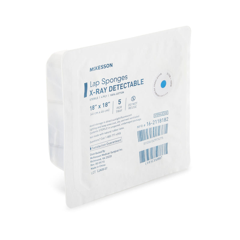 McKesson Laparotomy Sponge, 18 x 18 Inch