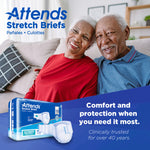 Attends® Stretch Briefs, Medium / Regular