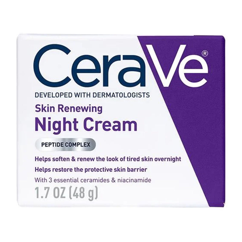 CeraVe® Skin Renewing Night Cream Peptide Complex, 48-gram Jar