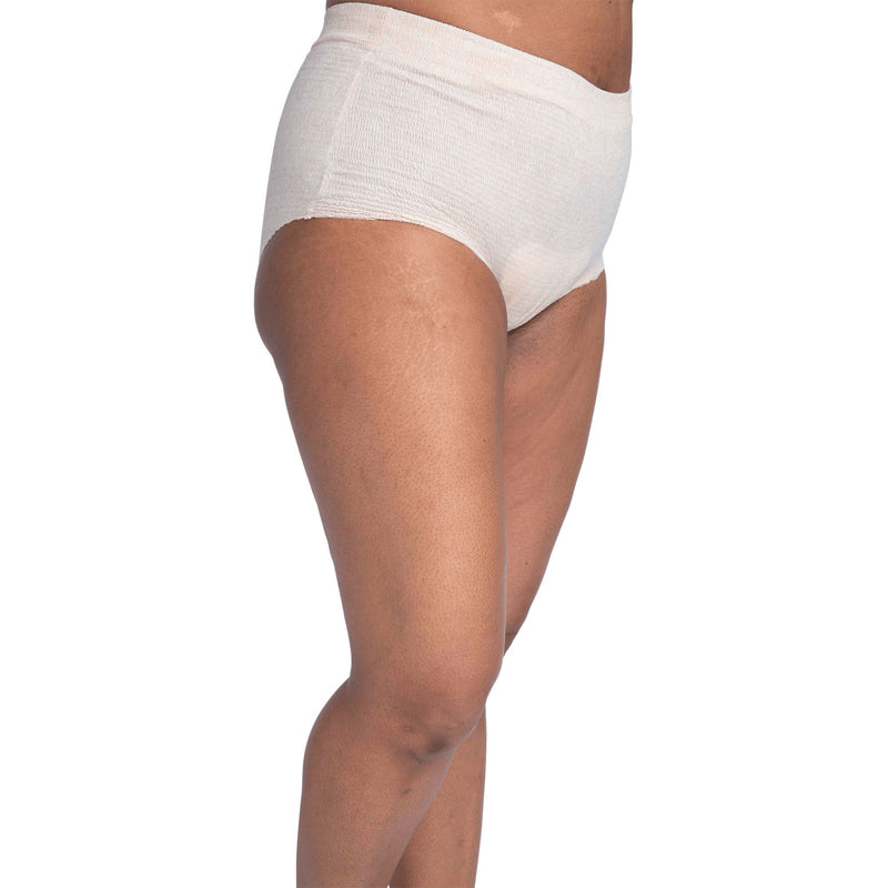 Nexwear Women's Pull-On Absorbent Underwear, Large, Tan
