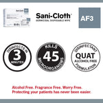Sani-Cloth® AF3 Germicidal Large Disinfectant Wipes, Individual Packet, 50 ct.