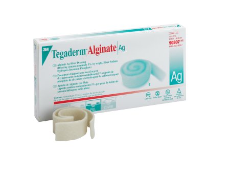 Silver Alginate Dressing 3M™ Tegaderm™ Alginate Ag 1 X 12 Inch Rope Sterile
