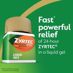 Allergy Relief Zyrtec® 10 mg Strength Liqui-Gel 40 per Bottle