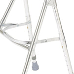 drive™ Hemi Aluminum Side Step Folding Walker, 29.5 – 37 Inch Height