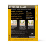 Medline White Island Dressing, 6 x 6 Inch