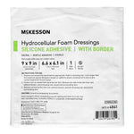 McKesson Hydrocellular Foam Dressing with Border Silicone Adhesive, Sacral